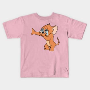 SAD MOUSE PIXELART Kids T-Shirt